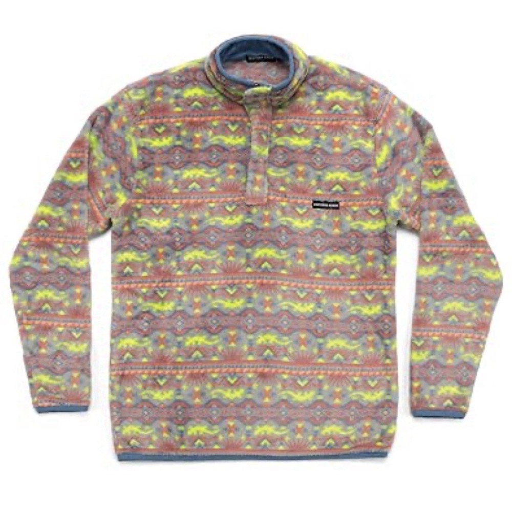 Southern Marsh Dorado Pullover Fleece Aztec Colorful Sz Women L 1/4 Zip